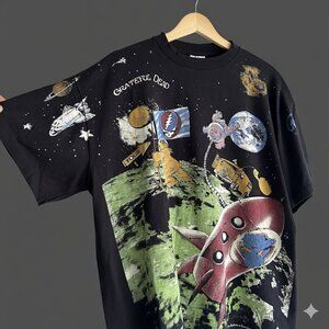 Vintage REPRINT Grateful Dead Standing On The Moon Single Stitch AOP XL Space